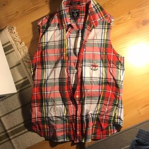 Red Plaid Vest